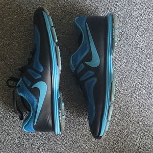 Nike Lunarlon Hyperfuse Golf shoes 9.5, Black/Blue